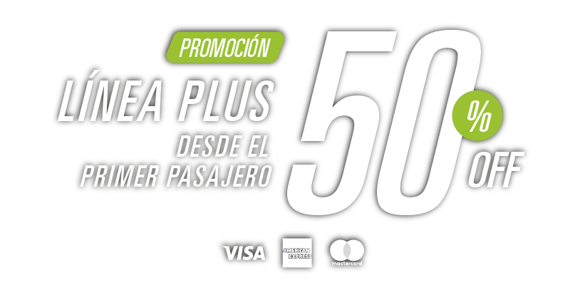 50%Off del 2do al 5to viajero en productos seleccionados